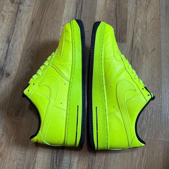 2014 Nike Air Force 1 Neon Volt Black